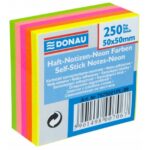 Notes sam. DONAU 50x50 250k mini kostka neon mix