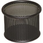 Przybornik kubek Q-CONNECT metal czarny KF16571