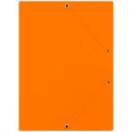 Teczka z gumką DONAU preszpan A4, 390gsm. pomarańczowa