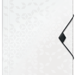 Teczka Leitz WOW z gumką 15 mm biały metaliczny