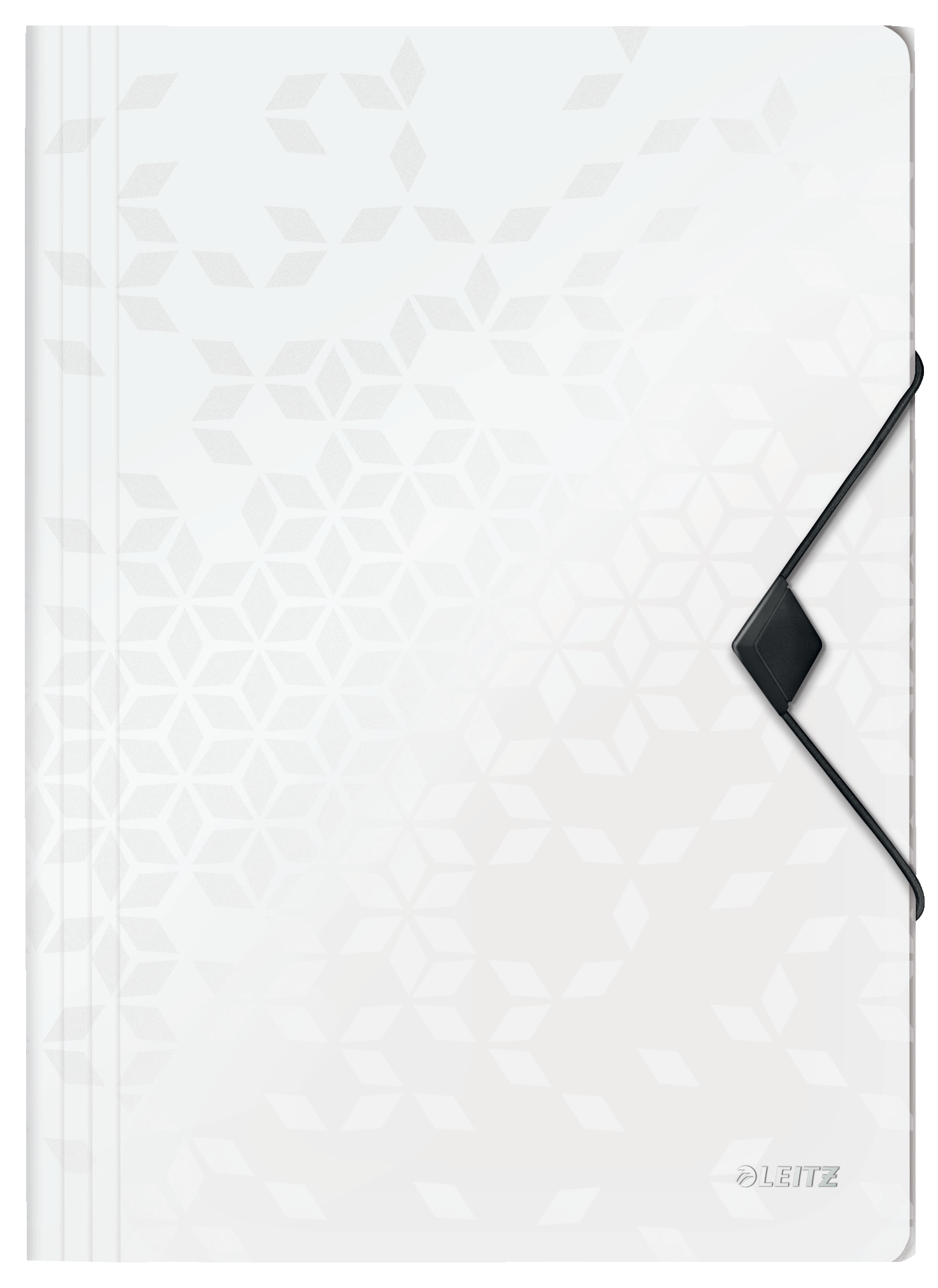 03726541-ee53-4123-965e-f5859751cc2e.png Teczka Leitz WOW z gumką 15 mm biały metaliczny - obrazek 1