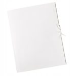 Teczka wiązana A4 BARBARA 250g kartonowa biała