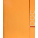 TECZKA Z GUMKĄ A4 BARBARA FLUO POMARAŃCZOWA