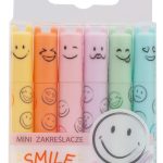 Happy Color Zakreślacze mini Smile pastelowych 6 kolorów