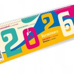 Kalendarz ze spiralką - poziomy 2026