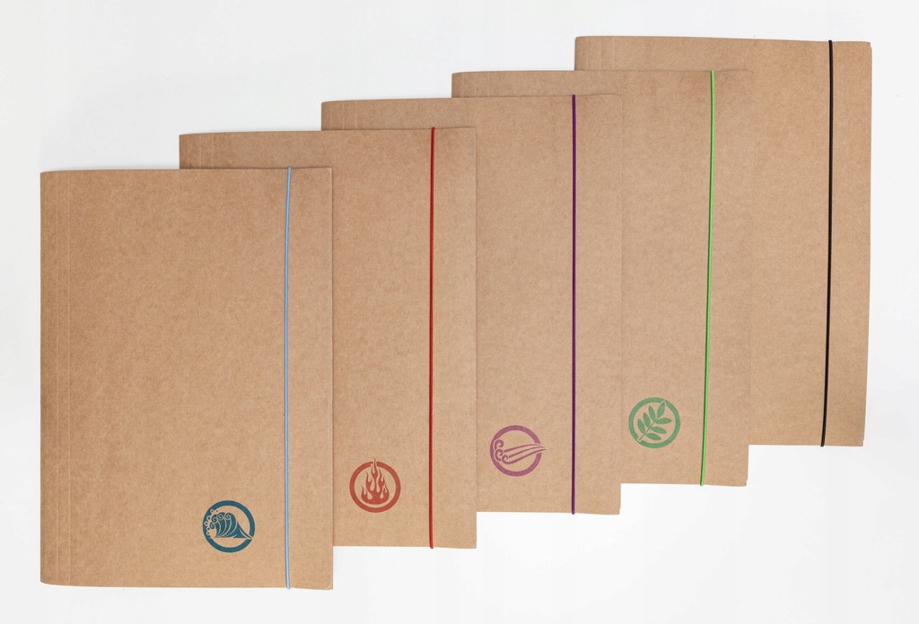 1a32f20d-bb6c-4967-af7f-e8117104a6dd.jpeg Teczka z gumką Eco Kraft A4 300g 5x2 szt Mix 10szt - obrazek 1