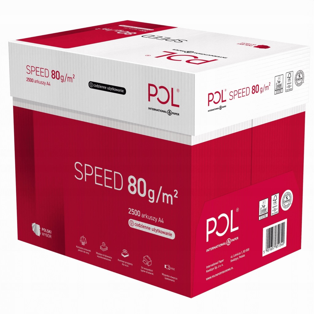 Papier ksero A4 POLSPEED – 5 ryz