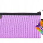 Koperta TETIS z suwakiem metal. DL fioletowa