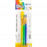 Pędzle szkolne FIORELLO kolorowe 3 szt. GR-PK03