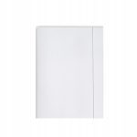 Teczka z gumką A4 BARBARA 250g kartonowa biała