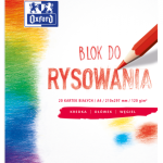 BLOK RYS. A4/20 OXFORD 120G BIAŁY