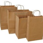 Torebka pap. 320x220x250 brązowa