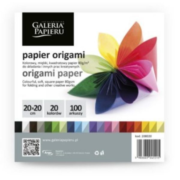 Galeria Pap. Papier origami 20x20cm 100ark 208020 - Arioo.pl