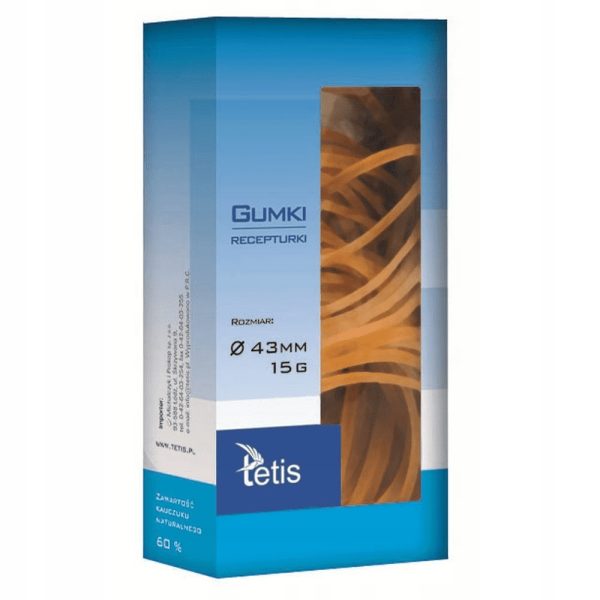 Gumki recepturki Tetis GG201 żółte - Arioo.pl