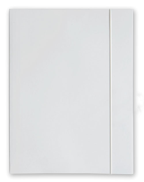 79447140-59e9-4b11-8f36-f4d350ea5ea6.jpeg Teczka z gumką A4 BARBARA 350g kartonowa biała - obrazek 1