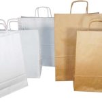Torebka papierowa ECOBAG 240x100x320 biała