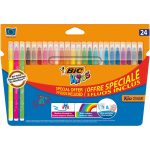 BIC FLUO FLAMASTRY KID COULEUR - 24 SZT.