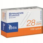 Spinacze biurowe Tetis 28mm 100 sztuk - Arioo.pl