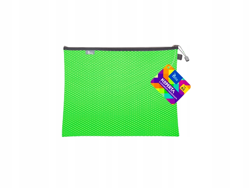 bac6b9c7-7dbd-468f-a25d-83641847c29e.jpeg KOPERTA Z SUWAKIEM METALOWYM A5 ZIELONA BT606-Z - obrazek 1