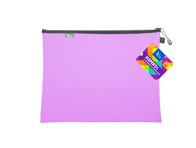 bf0e95a6-c0e5-48a3-b944-4cbf25710565.jpeg KOPERTA Z SUWAKIEM METALOWYM B5 FIOLETOWA BT608-F - obrazek 1