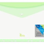 KOPERTA PP NA ZATRZASK Z PERFORACJĄ A4 ZIELONA BT614-Z