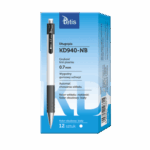 Długopis TETIS KD940 0,7mm niebieski wkład biała obudowa