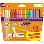 Flamastry BIC Kids Couleur pastel 18 kolorów