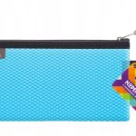 Koperta TETIS z suwakiem metal. DL niebieska