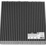 SŁOMKI RURKI PAPIEROWE CZARNE 8mm 20cm 250szt EKO