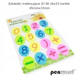 Zakładki indeksujące matematyka 16x15k 45x33mm
