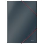 TECZKA KARTONOWA Z GUMKĄ LEITZ COSY, A4, SZARA