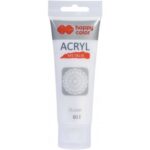 Farby akrylowe Happy Color srebrny 1 szt. 75 ml