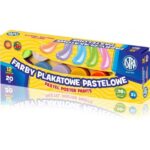 Farby plakatowe pastelowe ASTRA 12 kolorów 20ml