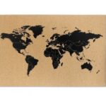 Tablica korkowa mapa świata 60x40cm GALERIA PAPIER