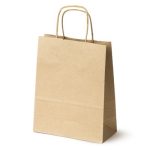 Torba papierowa 240x100x360 brązowa ECOBAG - Arioo.pl