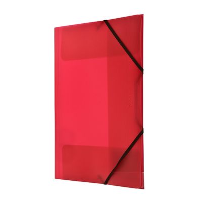 Teczka z gumką A4 TETIS PP czerwona BT624C - Arioo.pl