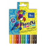 Kredki ołówkowe TETIS JUMBO okrągłe 12 kolorów