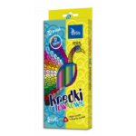 Kredki ołówkowe TETIS trójkątne 12 kolorów