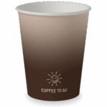 Kubek papierowy COFFEE TO GO 250ml 50 szt doliczona opłata SUP