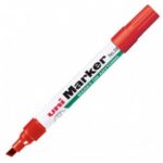 UNI marker permanentny ścięty 580B czerwony