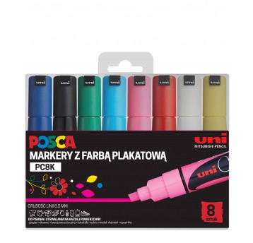 marker-uni-posca-pc-8k-komplet-8-szt-8cdf6ab4ef044d7abc101a1811bcf0be-7316e55c Marker UNI POSCA PC-8K komplet 8 szt - obrazek 1