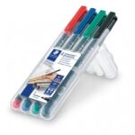 Markery STAEDTLER Lumcolor F permanente 4 szt etui