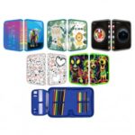 Piórnik szkolny GIMBOO, z wyposażeniem, 1 komora, 2 przekładki