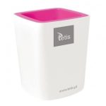 Przybornik na długopisy TETIS różowy