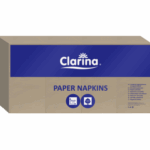 Serwetki 33x30cm ECO brąz CLARINA 400 sztuk