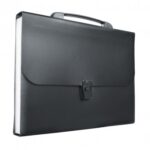 Teczka harmonijkowa TETIS z rączką czarna