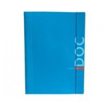 Teczka z gumką A4 BARBARA FLUO niebieska