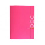 Teczka z gumką A4 BARBARA FLUO różowa