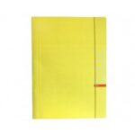 Teczka z gumką A4 BARBARA FLUO żółta