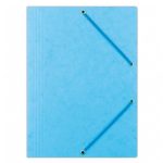 Teczka preszpan z gumką A4 390g niebieska OFFICE